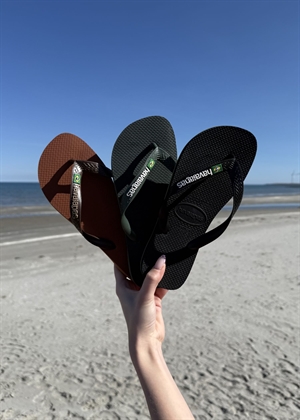 Hav. Brasil Logo sandal Black/Black Havaianas